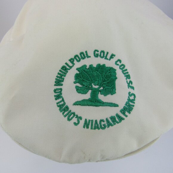 Ontario's Niagara Parks Men's White Adjustable Snapback Golf Flat Cap - Picture 1 of 8